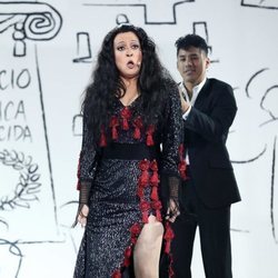 María Villalón imita a Dolores Vargas "La terremoto" en la Gala 10 de 'Tu cara me suena'