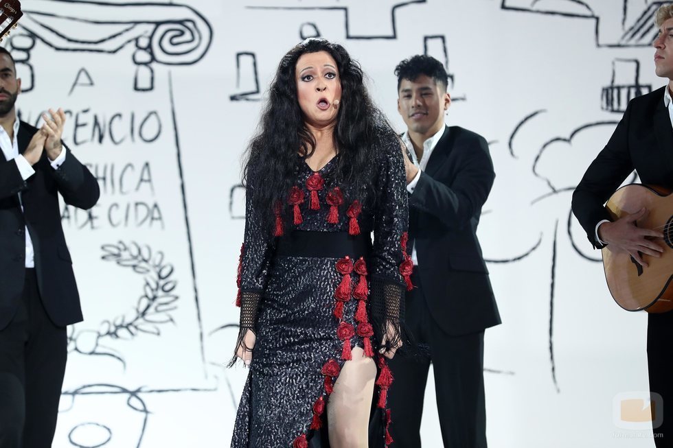 María Villalón imita a Dolores Vargas "La terremoto" en la Gala 10 de 'Tu cara me suena'