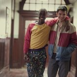 Ncuti Gatwa y Asa Butterfield como Eric y Otis en 'Sex Education'
