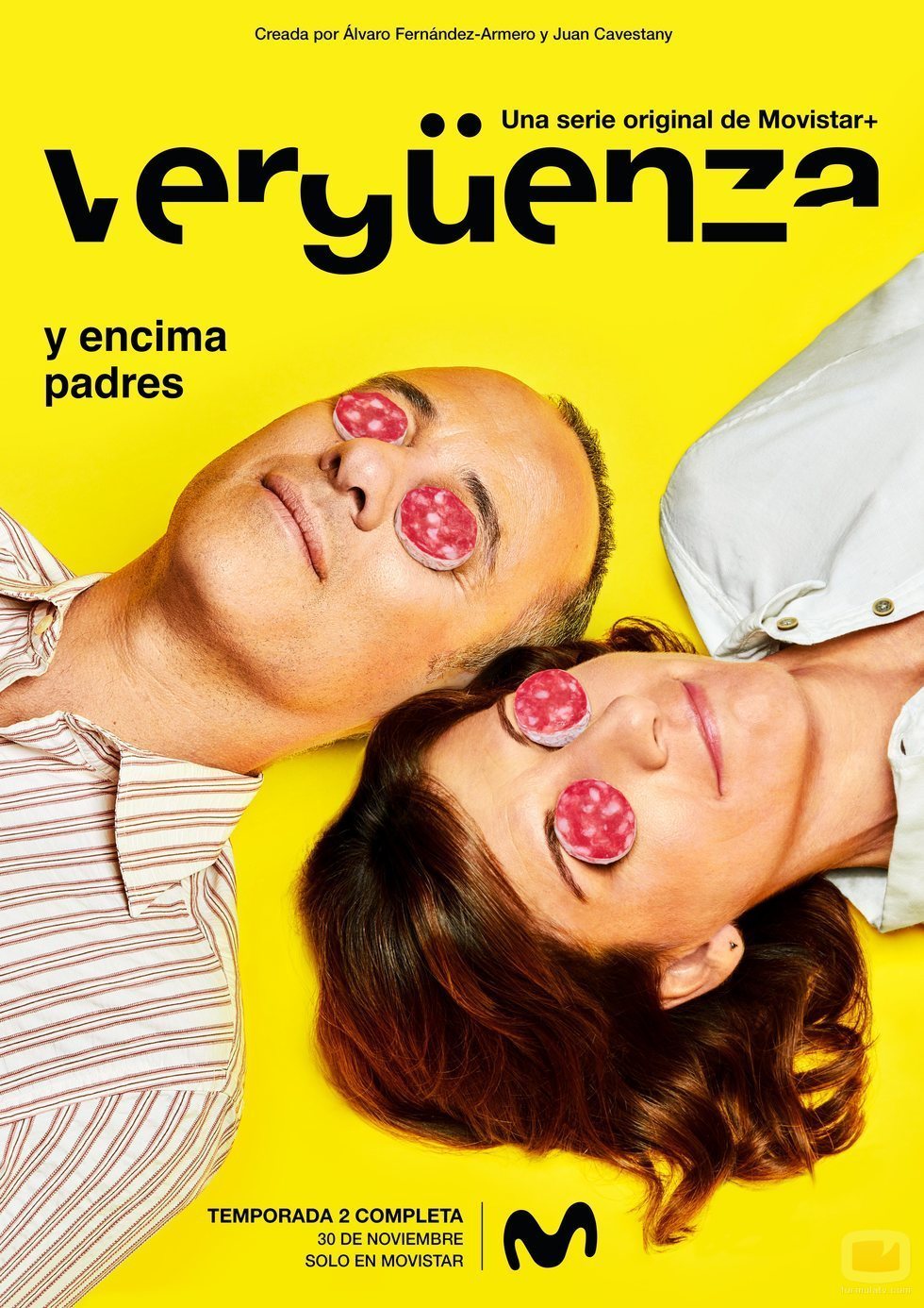 Cartel oficial de la temporada 2 de 'Vergüenza'