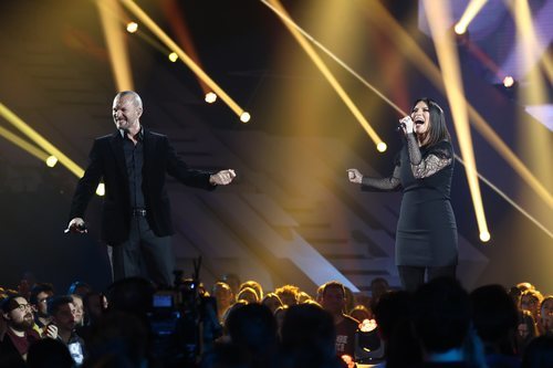 Laura Pausini y Biagio Antonacci actúan en la Gala 12 de 'OT 2018'