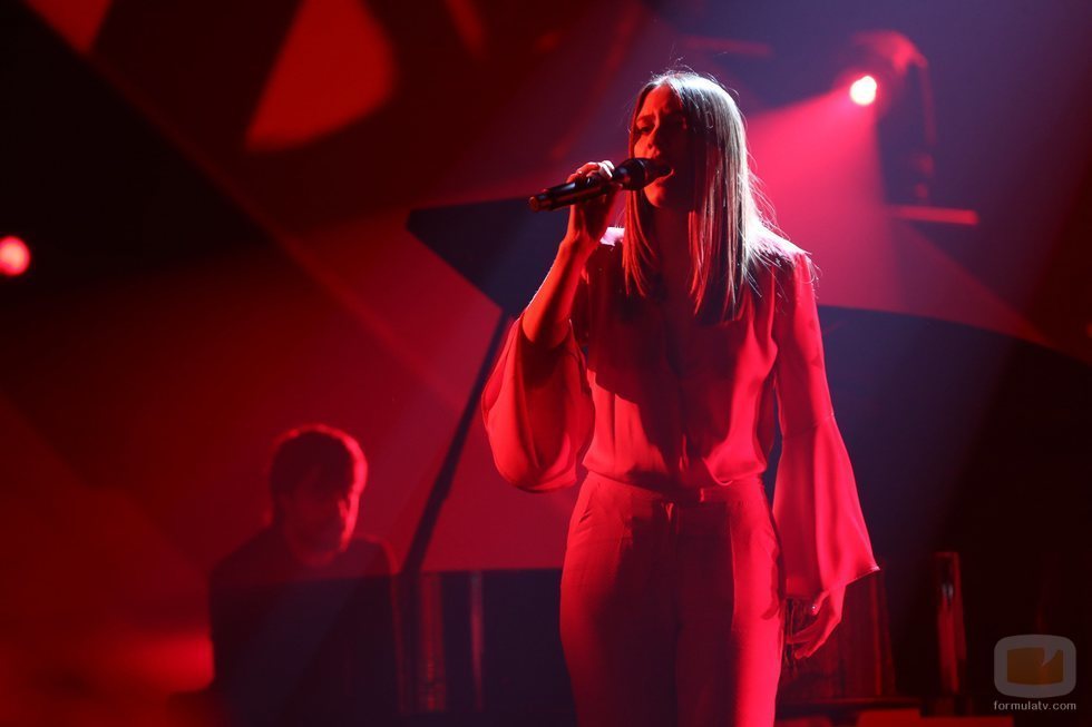 Sabela cantando en la Gala 12 de 'OT 2018'