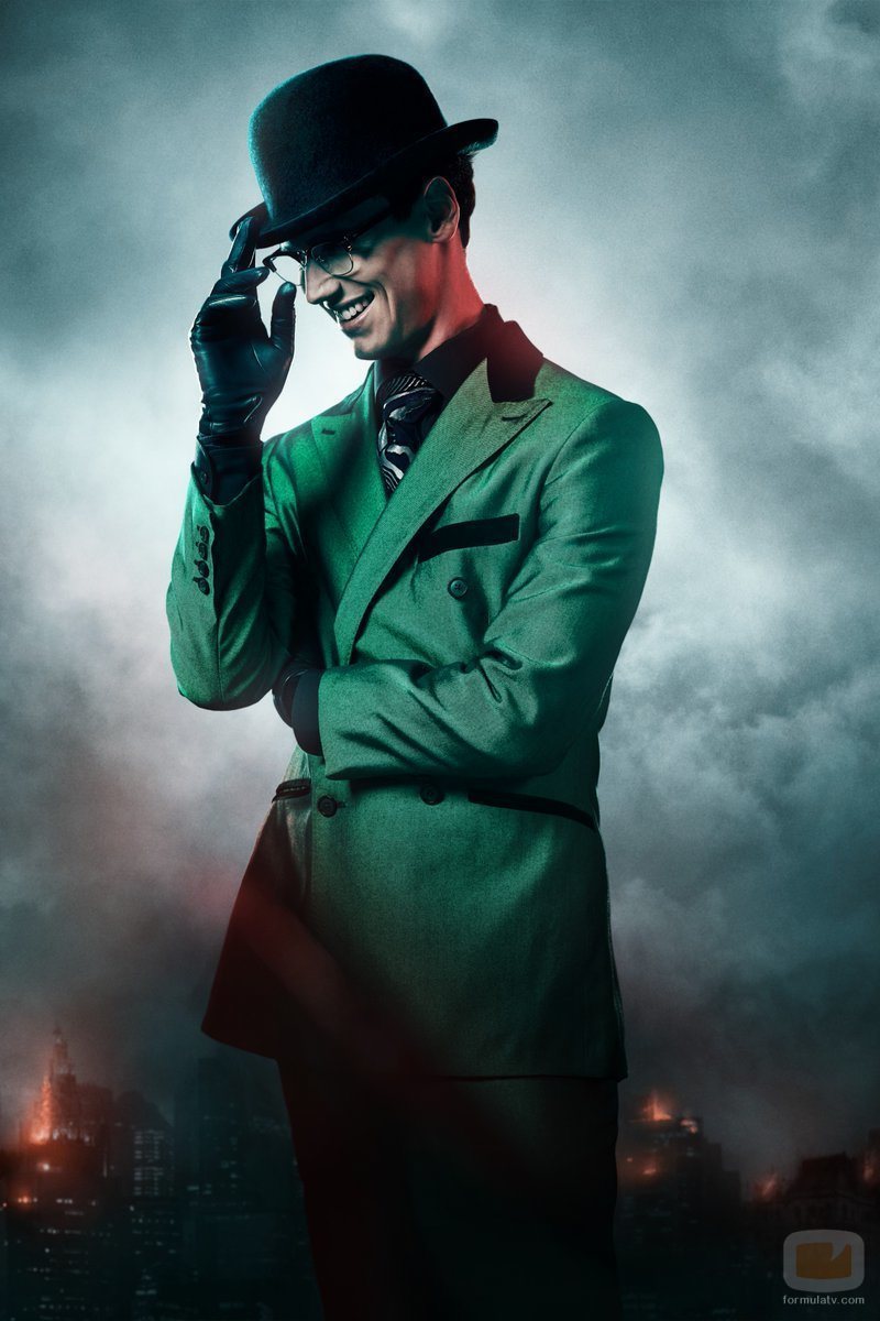 Póster de Cory Michael Smith como The Riddler en la temporada final de 'Gotham'