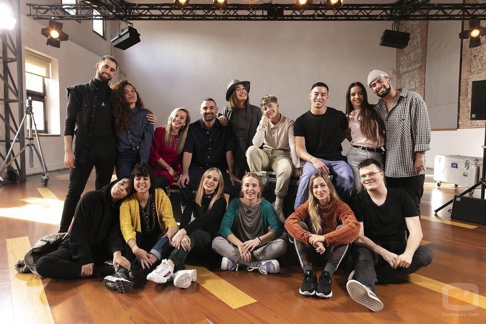 El equipo de 'Fama a bailar' posa en los castings de Madrid