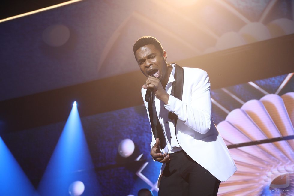 Famous, cantando en la Gala Final de 'OT 2018'