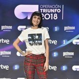 Natalia, la tercera finalista de 'OT 2018', en la rueda de prensa tras la final