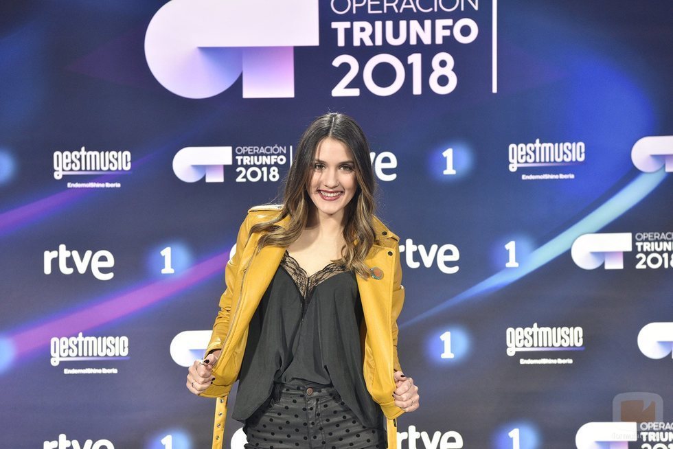 Sabela, la cuarta finalista de 'OT 2018', en la rueda de prensa tras la final