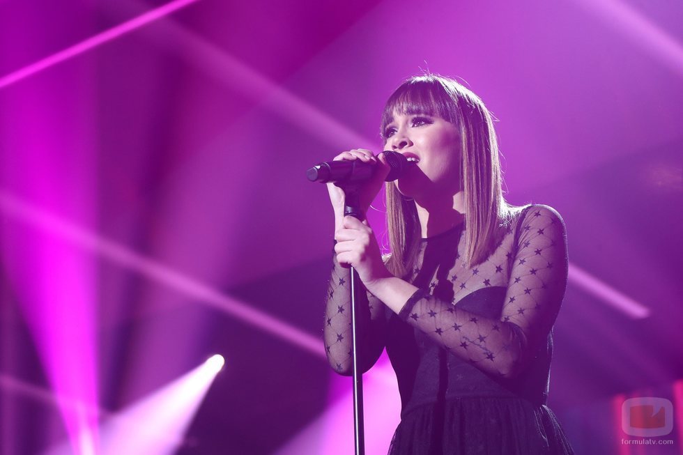 Aitana actuando en la Gala de Navidad de 'OT 2018'