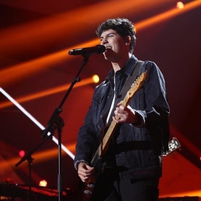 Alfred actuando en la Gala de Navidad de 'OT 2018'