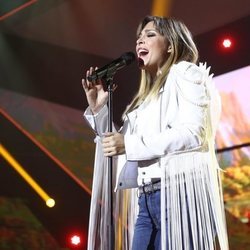 Gisela cantando en la Gala de Navidad de 'OT 2018'