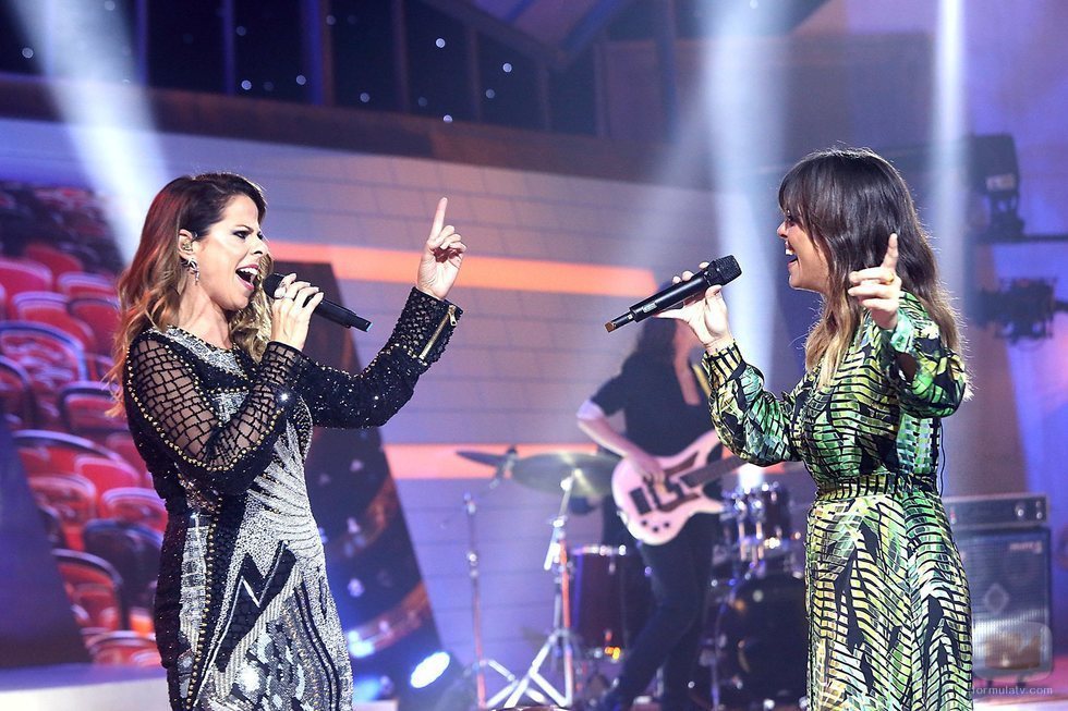 Pastora Soler y Vanesa Martín en la Gala de Navidad de 'OT 2018'