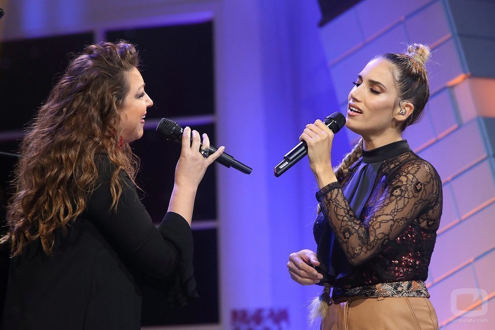 India Martínez y Niña Pastori en la Gala de Navidad de 'OT 2018'