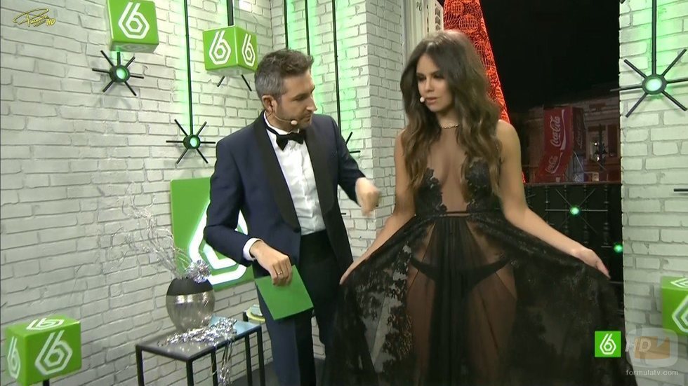Frank Blanco y Cristina Pedroche en las Campanadas 2014-2015 de laSexta