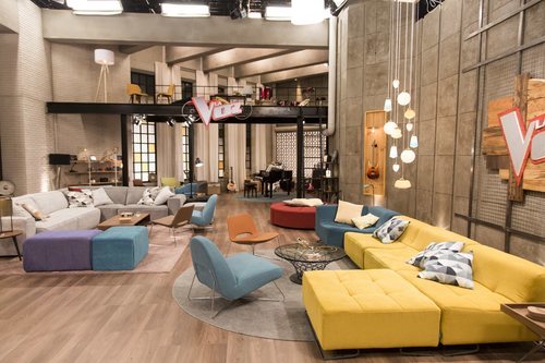 Sala de espera en el nuevo plató de 'La Voz'