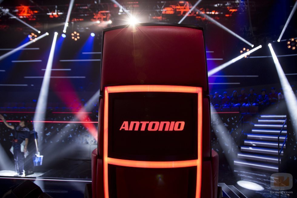 Sillón de coach de Antonio Orozco en 'La Voz'