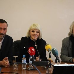 Alba Reche, recibida en el Ayuntamiento de Elche por el alcalde