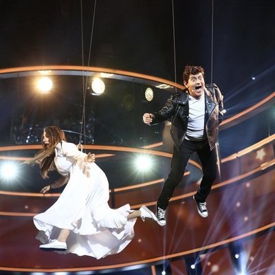 Silvia Abril y José Corbacho imitan a Amaia Romero y Alfred García en 'Tu cara me suena'