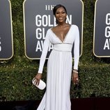 Dominique Jackson en la alfombra roja de los Globos de Oro 2019