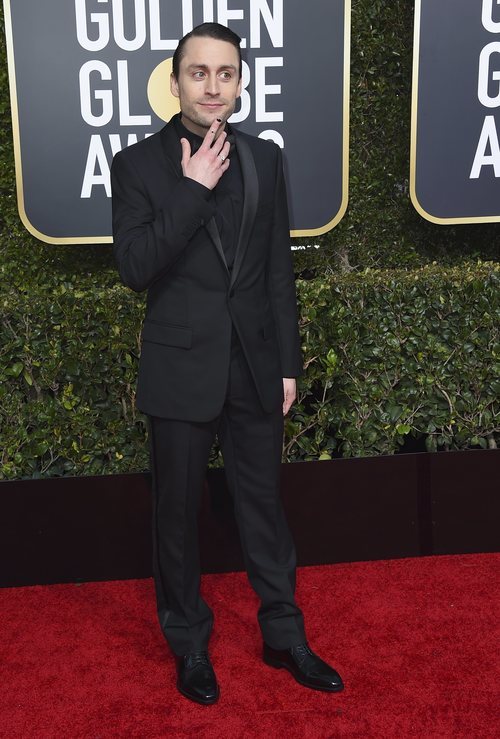 Kieran Culkin en la alfombra roja de los Globos de Oro 2019