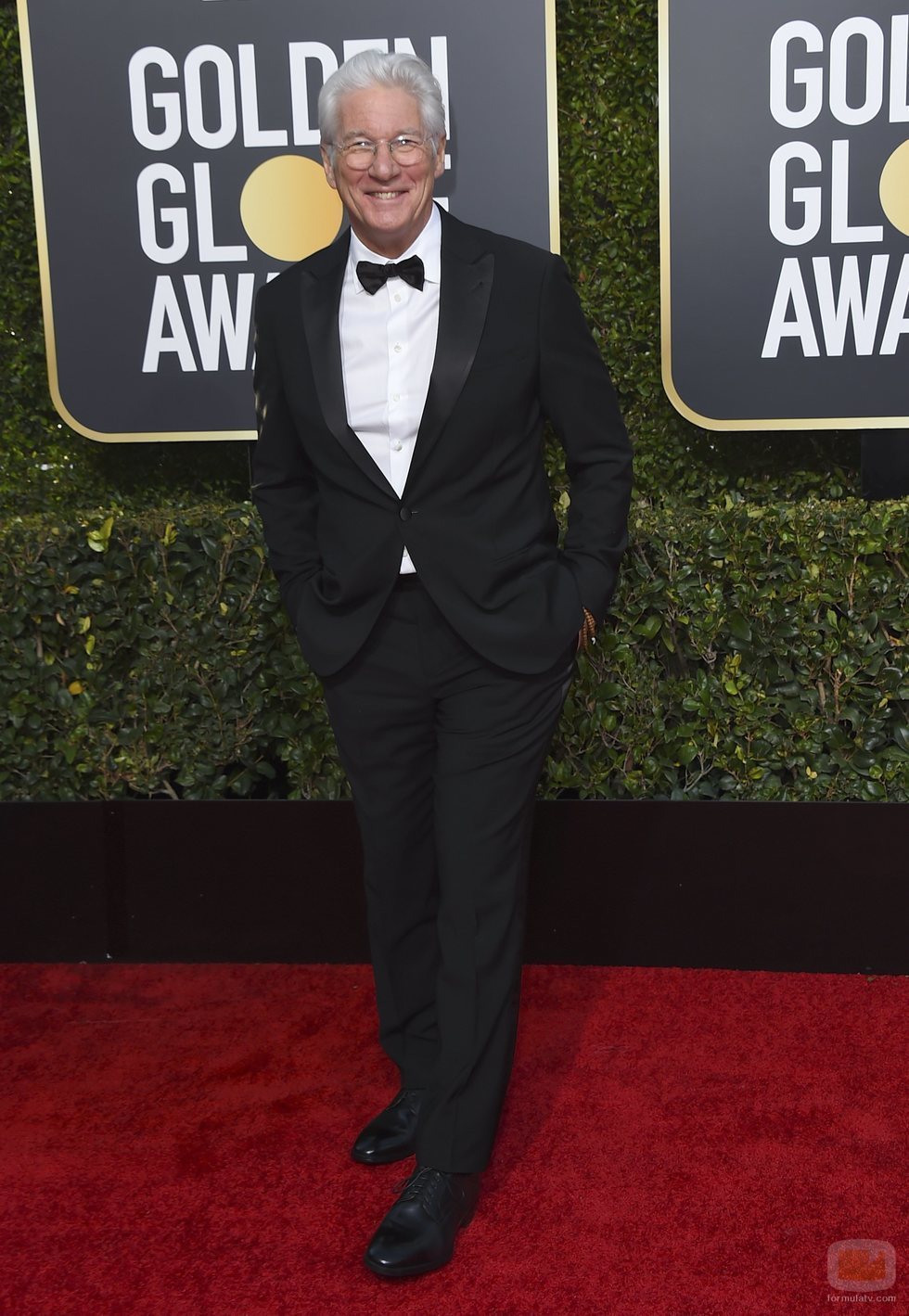 Richard Gere en la alfombra roja de los Globos de Oro 2019