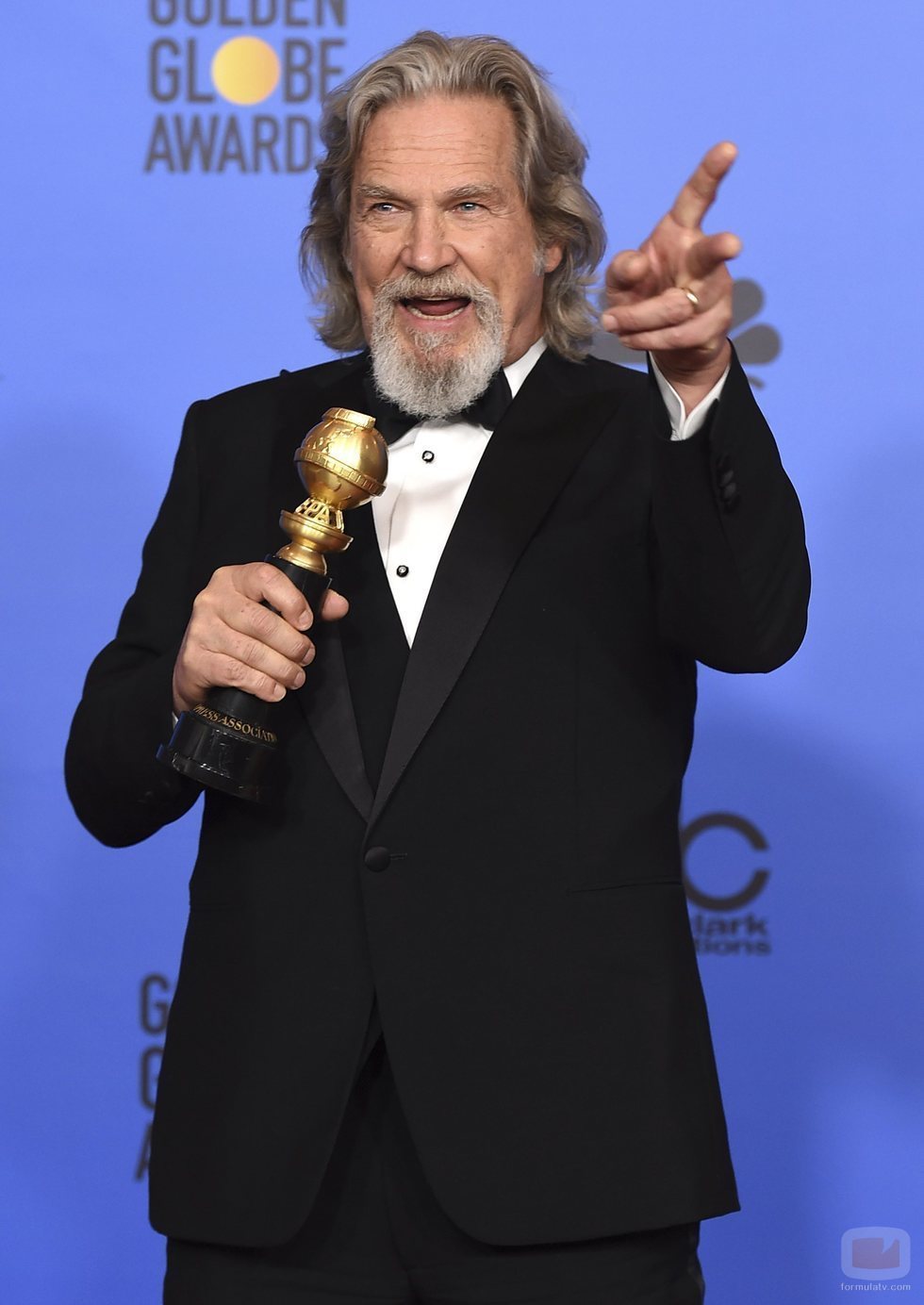 Jeff Bridges, ganador del Cecil B. DeMille en los Globos de Oro 2019
