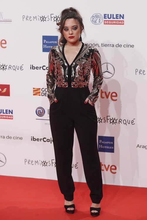 Noelia, concursante de 'OT 2018' en los Premios Forqué 2019
