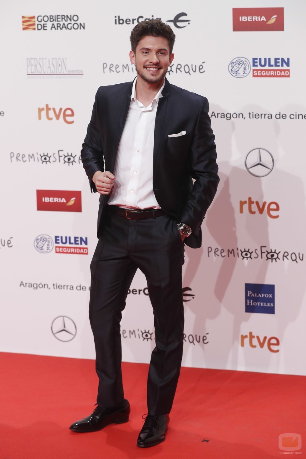 Carlos Right, concursante de 'OT 2018' en los Premios Forqué 2019 de Zaragoza