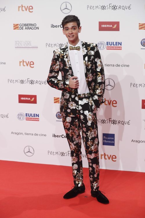 Dave, concursante de 'OT 2018' en los Premios Forqué 2019