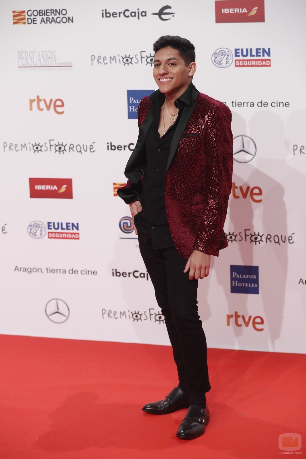 Alfonso, concursante de 'OT 2018' en los Premios Forqué 2019