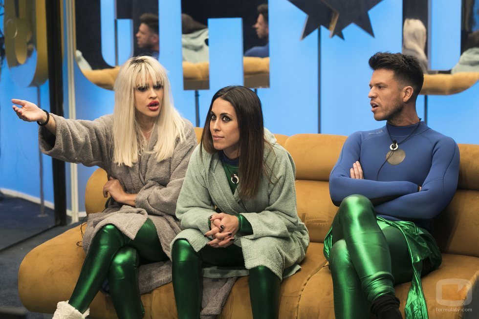 Ylenia, Fede y Raquel Martín nominando durante la gala 2 de 'GH Dúo'