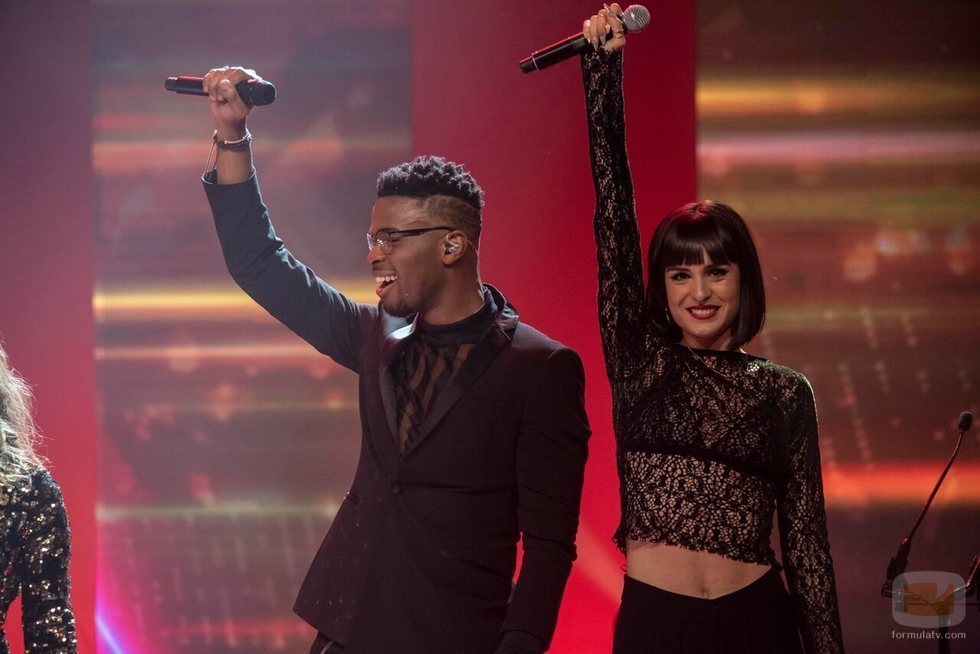 Famous y Natalia juntos en la gala de los Premios Forqué 2019