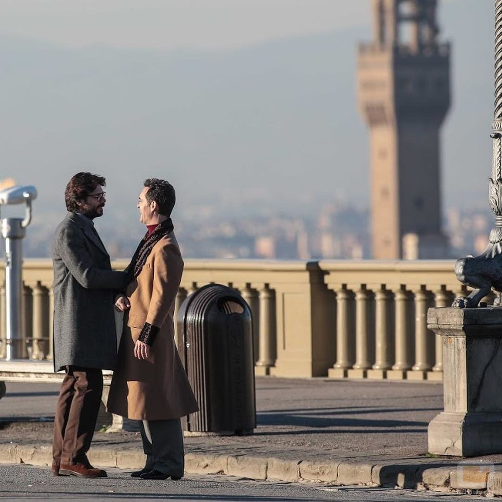 Berlín se ríe con El Profesor en la tercera temporada de 'La Casa de Papel'