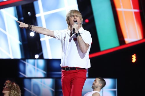 Manu Sánchez es Carlos Baute en la Gala 12 de 'Tu cara me suena'