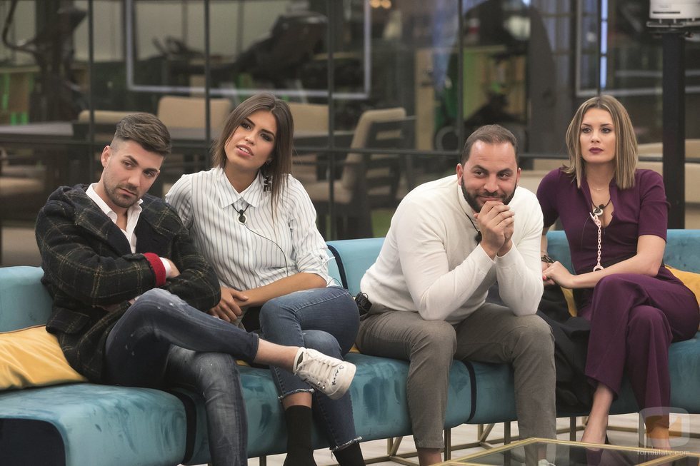 Alejandro Albalá, Sofía Suescun, Antonio Tejado y Candela Acevedo durante la gala 3 de 'GH Dúo'