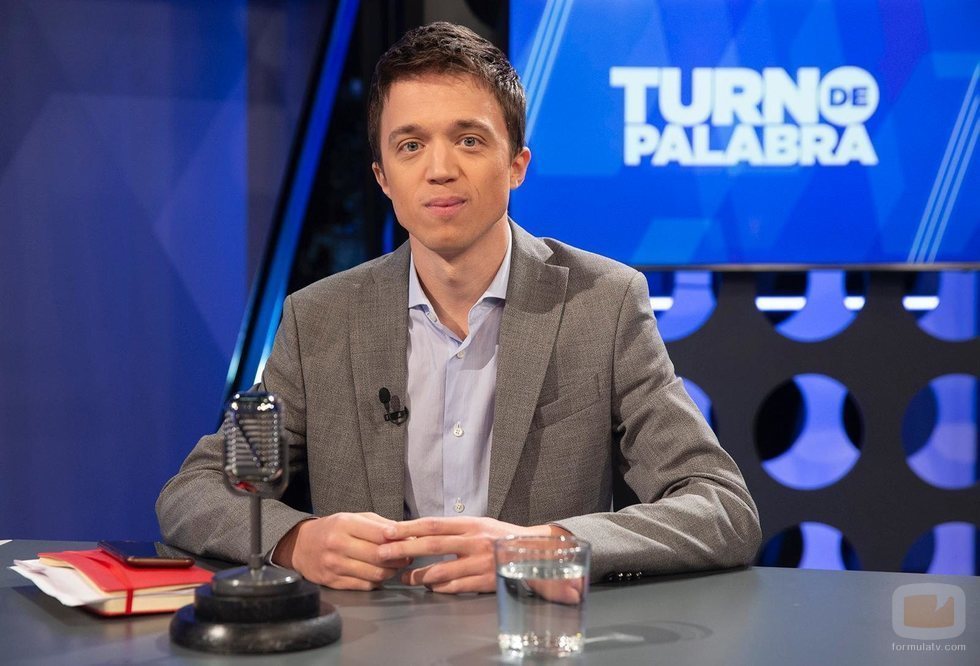 Íñigo Errejón durante su visita a 'Turno de palabra'