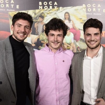 Carlos Right, Miki y Joan Garrido en la presentación de 'Boca Norte'
