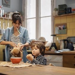 Sandra con su hijo en la segunda temporada de 'Mira lo que has hecho'