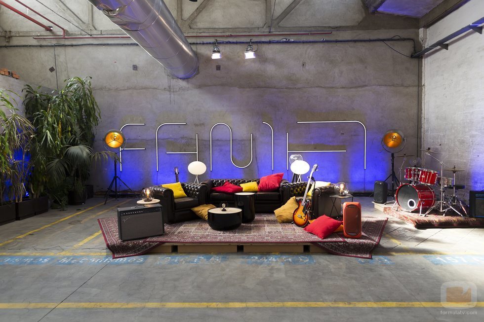 Una de las zonas de descanso de la escuela de 'Fama a bailar 2019'