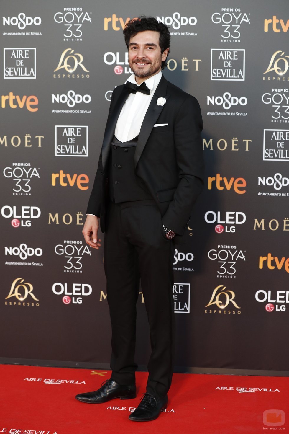 José Manuel Seda en la alfombra roja de los Premios Goya 2019
