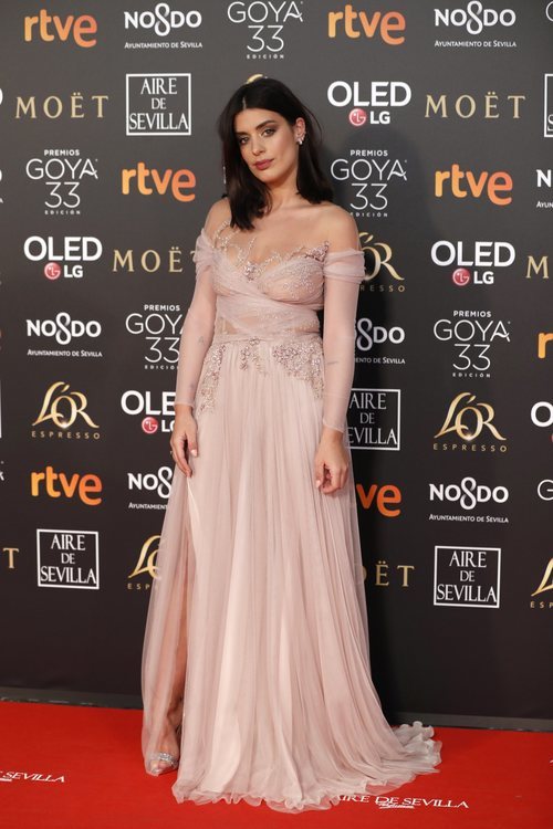 Dulceida en la alfombra roja de los Premios Goya 2019