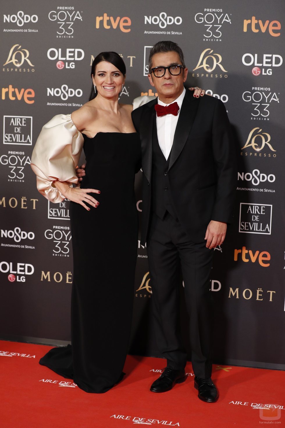 Andreu Buenafuente y Silvia Abril en la alfombra roja de los Premios Goya 2019