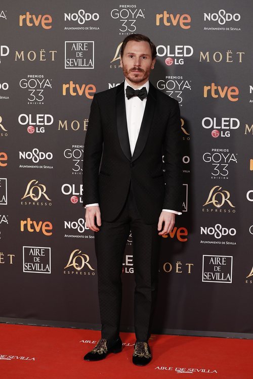 Rubén Ochandiano en la alfombra roja de los Premios Goya 2019 