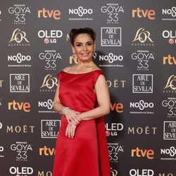 Blanca Marsillach en la alfombra roja de los Premios Goya 2019