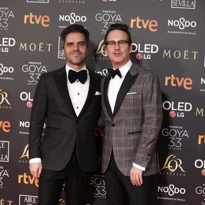 Ernesto Sevilla y Joaquín Reyes en la alfombra roja de los Goya 2019