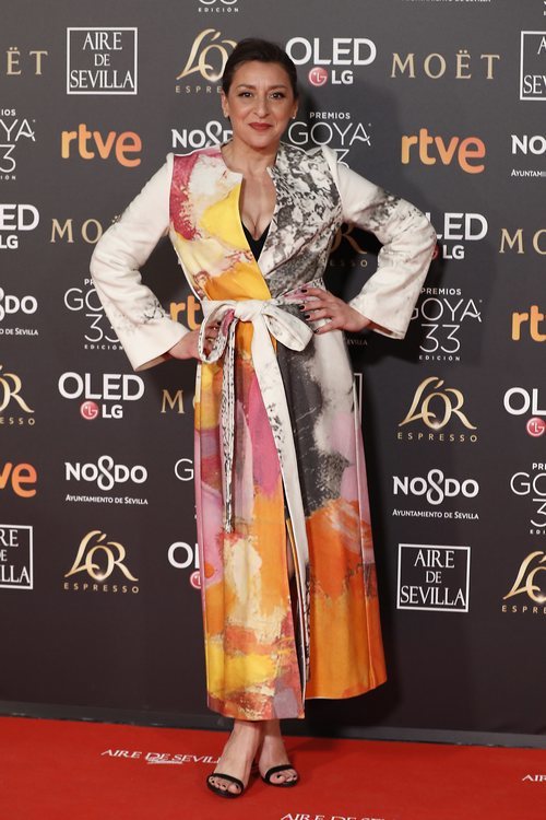 Mariola Fuentes en la alfombra roja de los Premios Goya 2019
