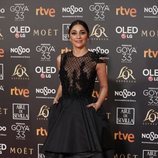 Mariam Hernández en la alfombra roja de los Premios Goya 2019