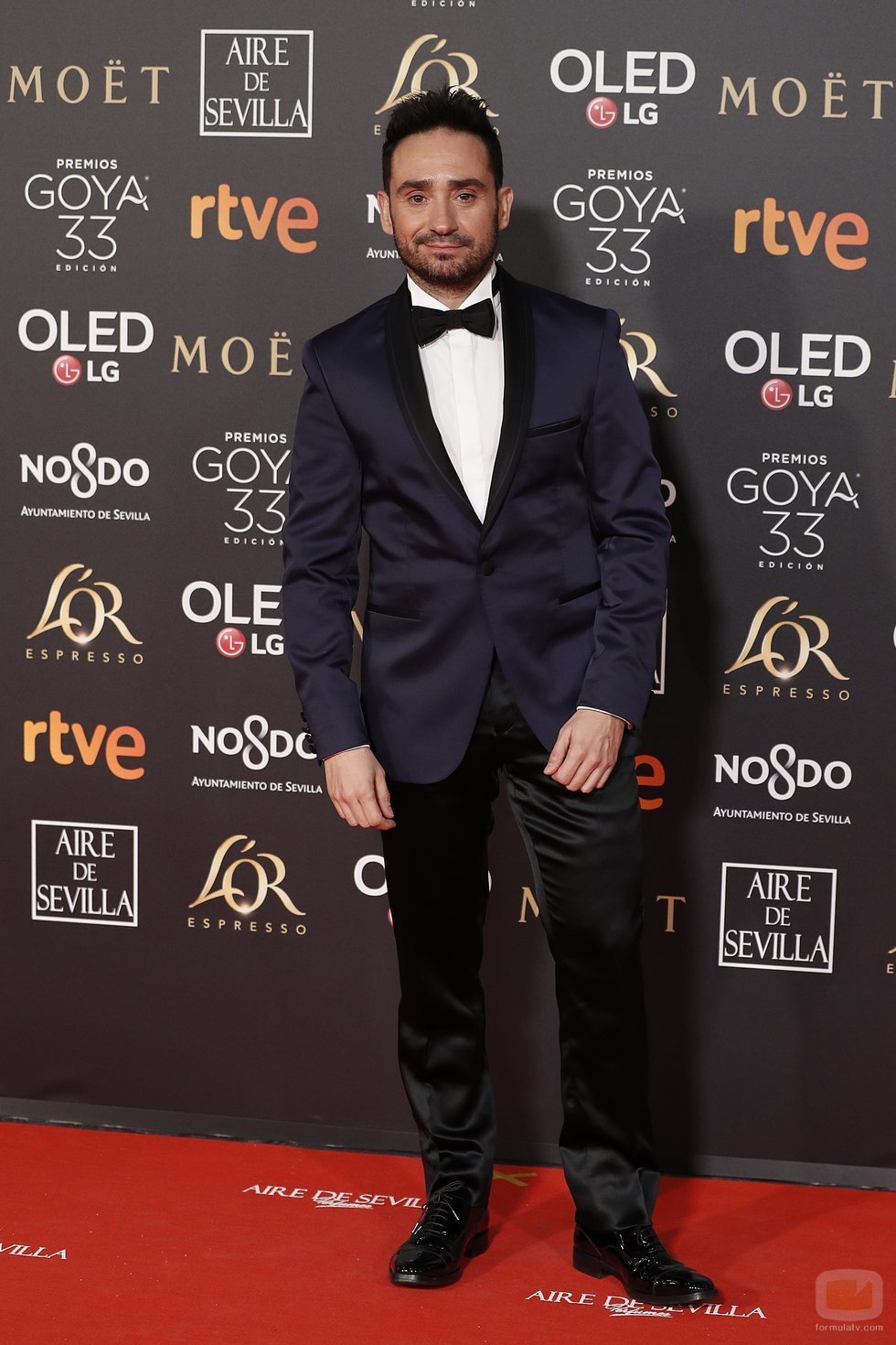 J.A. Bayona posa en la alfombra roja de los Premios Goya 2019