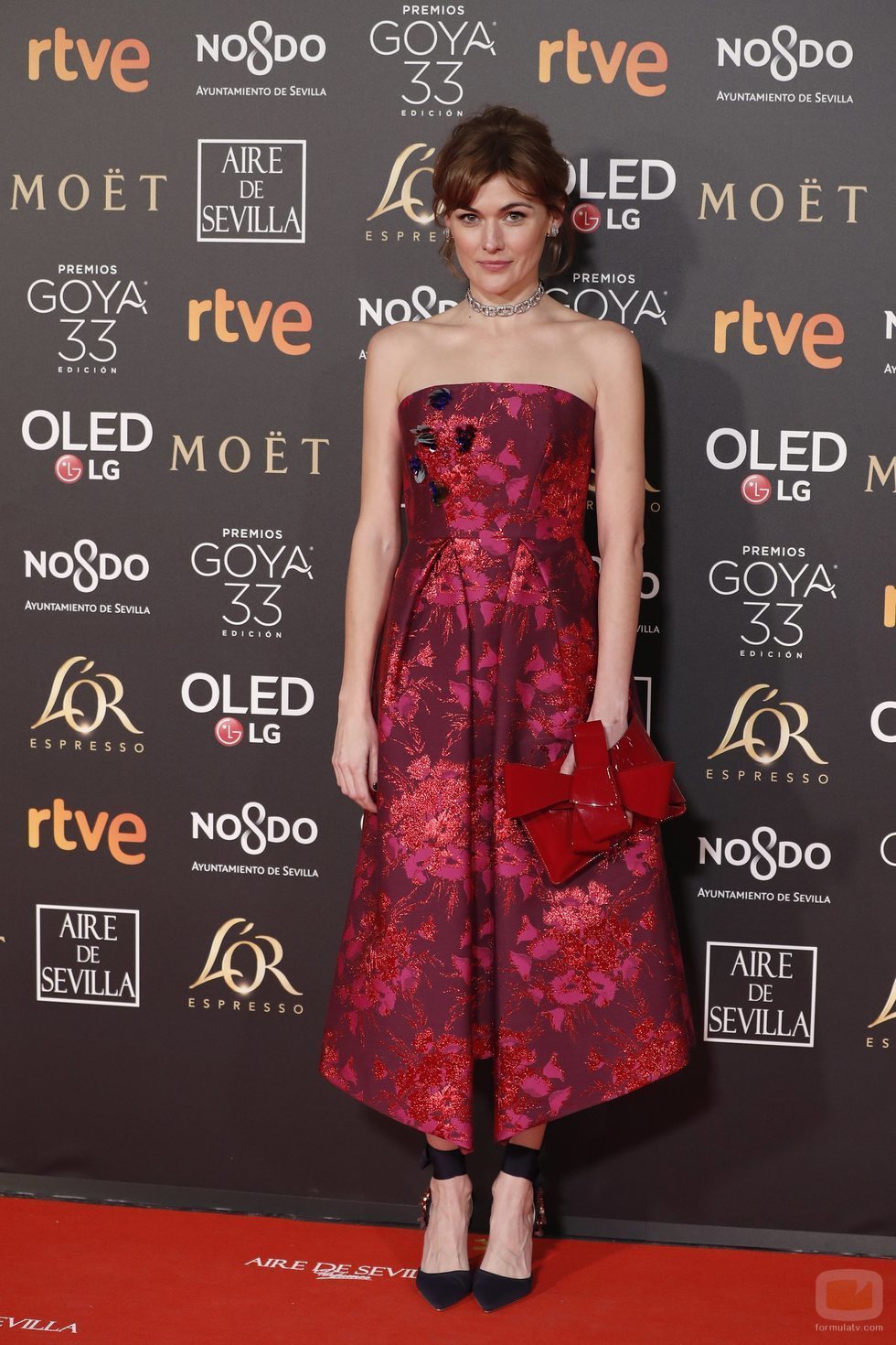 Marta Nieto en la alfombra roja de los Premios Goya 2019