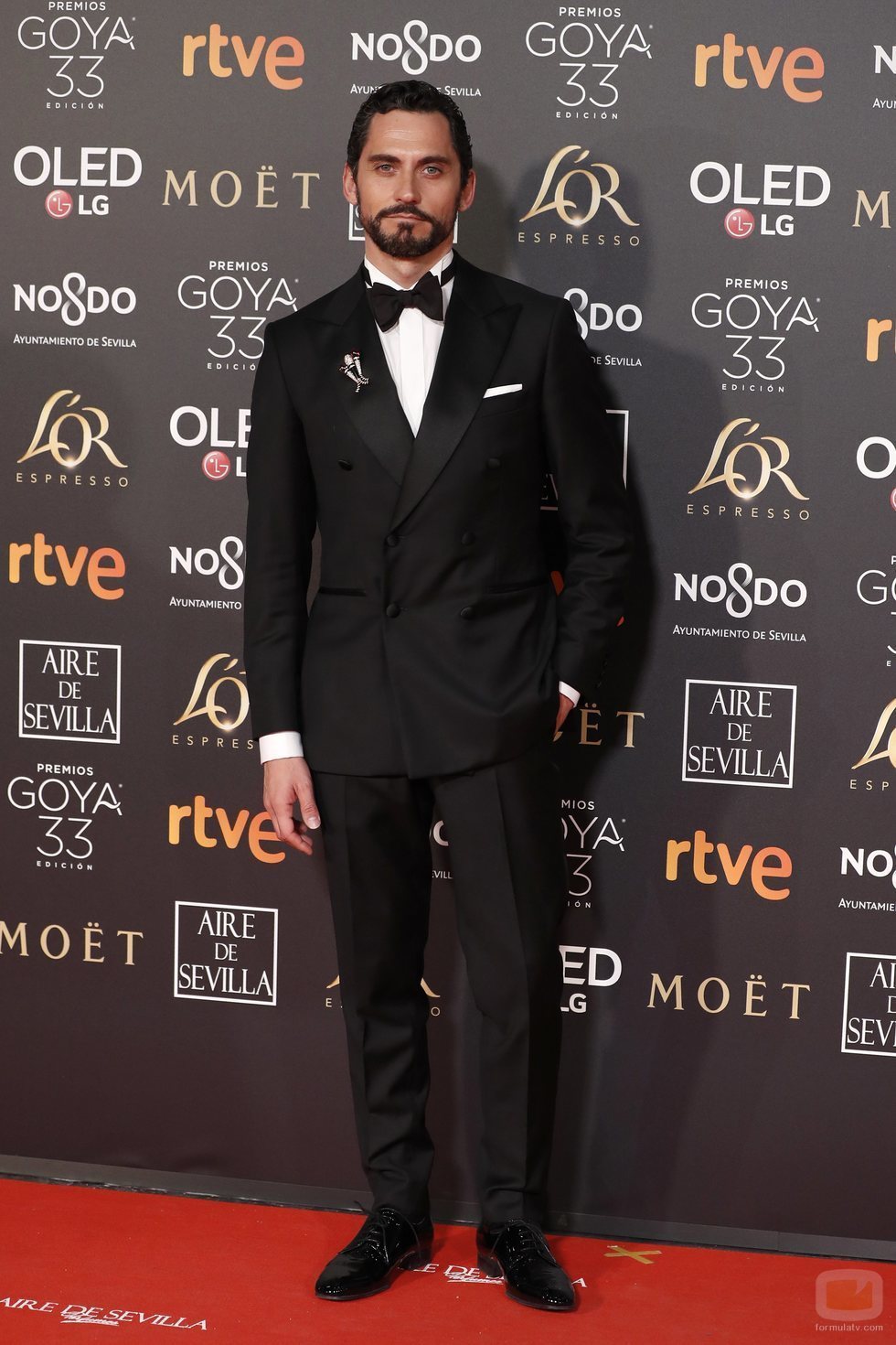Paco León en la alfombra roja de los Premios Goya 2019