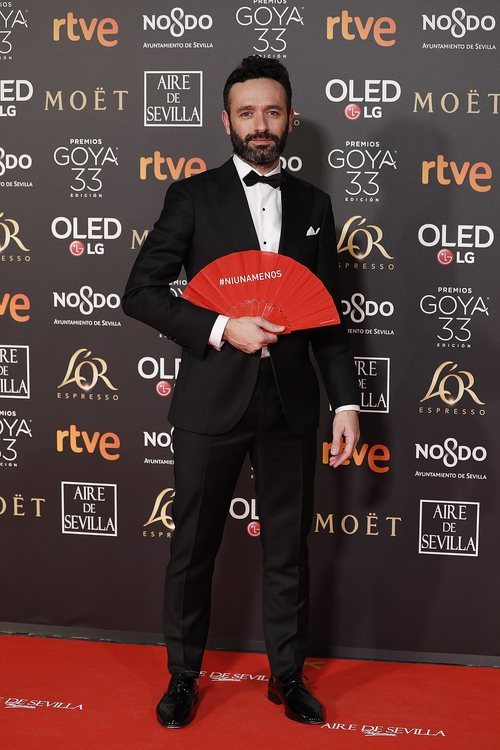 Rodrigo Sorogoyen posa en la alfombra roja de los Premios Goya 2019